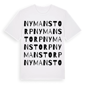 Nymanstorp ordlek t-shirt – ekologisk bomull t-shirt från Pinshirt