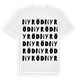 White t-shirt med Nyröd ordlek t-shirt