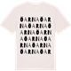 Vintage White t-shirt med Öarna ordlek t-shirt