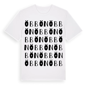 Öbbön ordlek t-shirt – ekologisk bomull t-shirt från Pinshirt