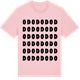 Pink Cotton t-shirt med Od ordlek t-shirt