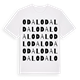 White t-shirt med Odal ordlek t-shirt