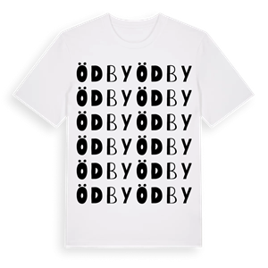 Ödby ordlek t-shirt – ekologisk bomull t-shirt från Pinshirt