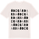 Vintage White t-shirt med Ödegårdarna ordlek t-shirt