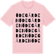 Pink Cotton t-shirt med Ödegården ordlek t-shirt