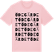 Pink Cotton t-shirt med Ödegärdet ordlek t-shirt