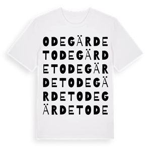 Odegärdet ordlek t-shirt – ekologisk bomull t-shirt från Pinshirt