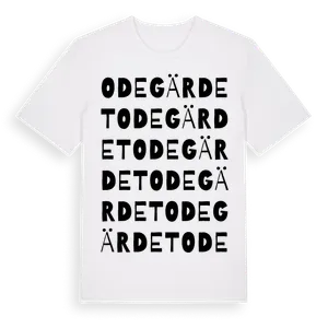Odegärdet ordlek t-shirt – ekologisk bomull t-shirt från Pinshirt