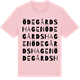 Pink Cotton t-shirt med Ödegårdshagen ordlek t-shirt