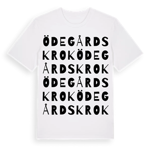 Ödegårdskrok ordlek t-shirt – ekologisk bomull t-shirt från Pinshirt