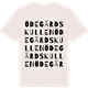 Vintage White t-shirt med Ödegärdskullen ordlek t-shirt