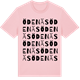 Pink Cotton t-shirt med Ödenäs ordlek t-shirt