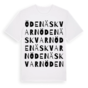 Ödenäs kvarn ordlek t-shirt – ekologisk bomull t-shirt från Pinshirt