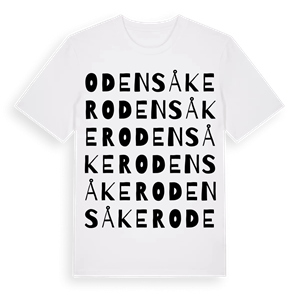Odensåker ordlek t-shirt – ekologisk bomull t-shirt från Pinshirt