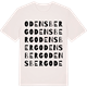 Vintage White t-shirt med Odensberg ordlek t-shirt