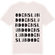 Vintage White t-shirt med Odenslund ordlek t-shirt