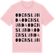 Pink Cotton t-shirt med Odenslunda ordlek t-shirt
