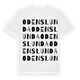 White t-shirt med Odenslunda ordlek t-shirt