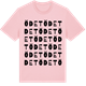 Pink Cotton t-shirt med Ödet ordlek t-shirt