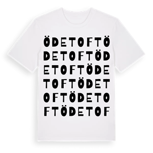 Ödetoft ordlek t-shirt – ekologisk bomull t-shirt från Pinshirt