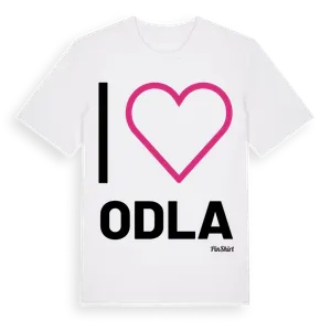 Jag älskar Odla t-shirt stort tryck – ekologisk bomull t-shirt från Pinshirt