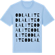 Blue Soul t-shirt med Odla lite ordlek t-shirt