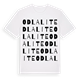 White t-shirt med Odla lite ordlek t-shirt