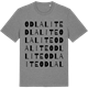 Mid Heather Gray t-shirt med Odla lite ordlek t-shirt