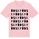 Pink Cotton t-shirt med Ödsby ordlek t-shirt