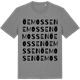 Mid Heather Gray t-shirt med Öemossen ordlek t-shirt