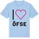 Blue Soul t-shirt med Jag älskar Öfse t-shirt stort tryck