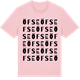 Pink Cotton t-shirt med Öfse ordlek t-shirt