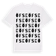 White t-shirt med Öfse ordlek t-shirt