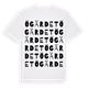 White t-shirt med Ögärdet ordlek t-shirt