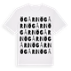 White t-shirt med Ögårn ordlek t-shirt