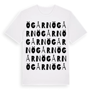 Ögårn ordlek t-shirt – ekologisk bomull t-shirt från Pinshirt