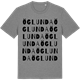 Mid Heather Gray t-shirt med Öglunda ordlek t-shirt