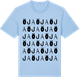 Blue Soul t-shirt med Öja ordlek t-shirt
