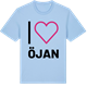 Blue Soul t-shirt med Jag älskar Öjan t-shirt stort tryck