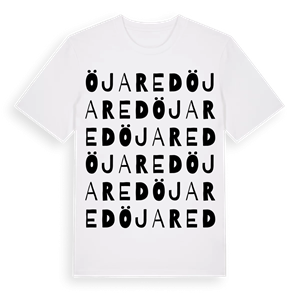 Öjared ordlek t-shirt – ekologisk bomull t-shirt från Pinshirt