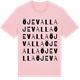 Pink Cotton t-shirt med Öjevalla ordlek t-shirt