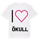 Jag älskar Ökull t-shirt stort tryck