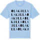 Blue Soul t-shirt med Olakulla ordlek t-shirt