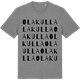 Mid Heather Gray t-shirt med Olakulla ordlek t-shirt
