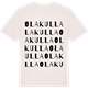 Vintage White t-shirt med Olakulla ordlek t-shirt