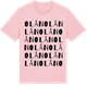 Pink Cotton t-shirt med Olån ordlek t-shirt