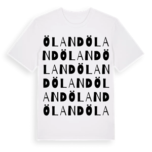 Öland ordlek t-shirt – ekologisk bomull t-shirt från Pinshirt