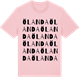 Pink Cotton t-shirt med Ölanda ordlek t-shirt