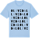 Blue Soul t-shirt med Olivedal ordlek t-shirt