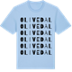 Blue Soul t-shirt med Olivedal ordlek t-shirt
